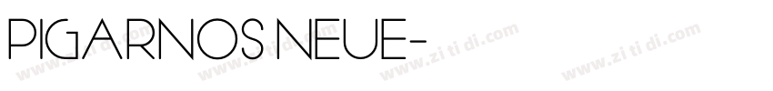 PIGARNOS NEUE字体转换